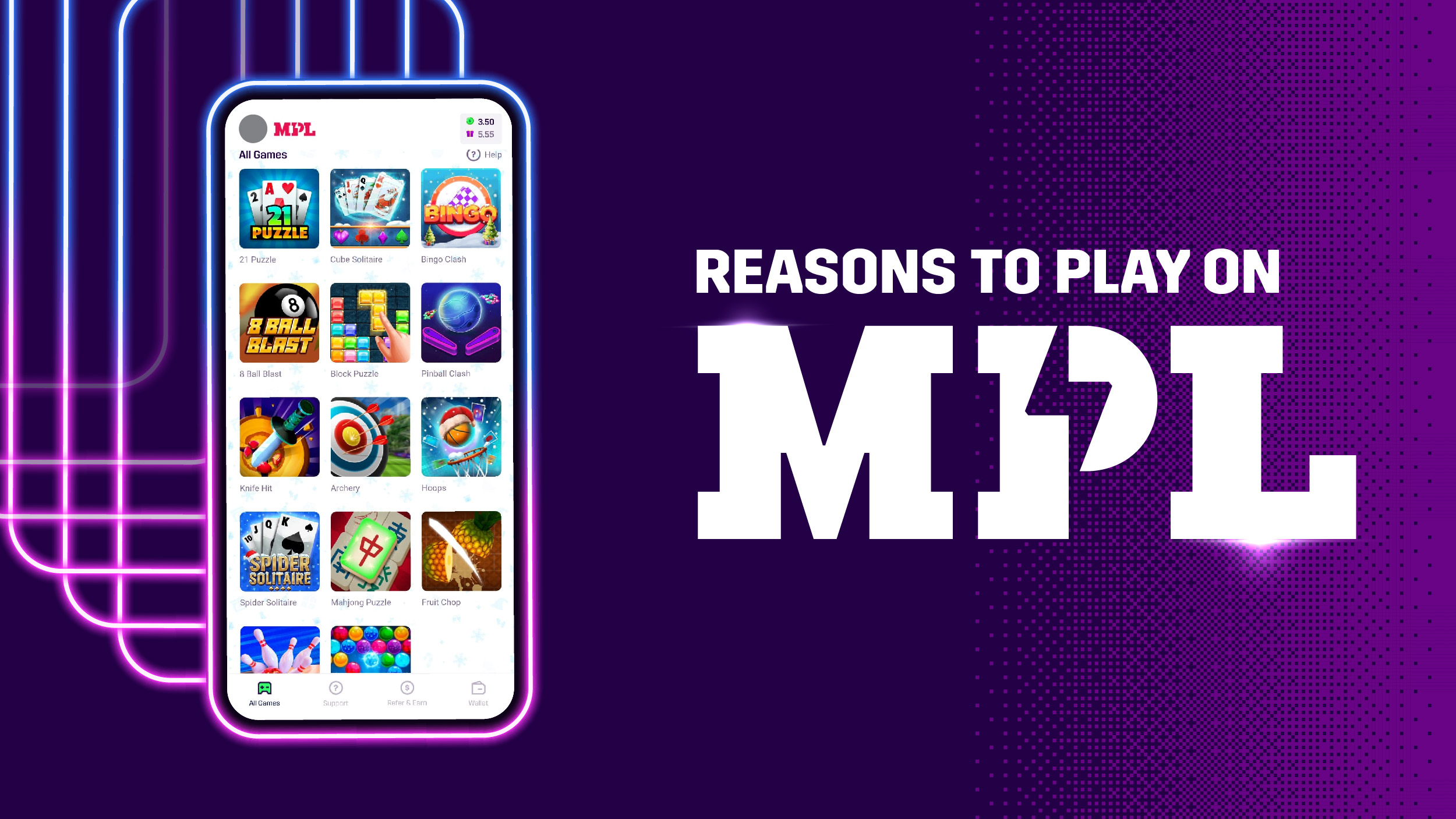 Reasons to play on mpl