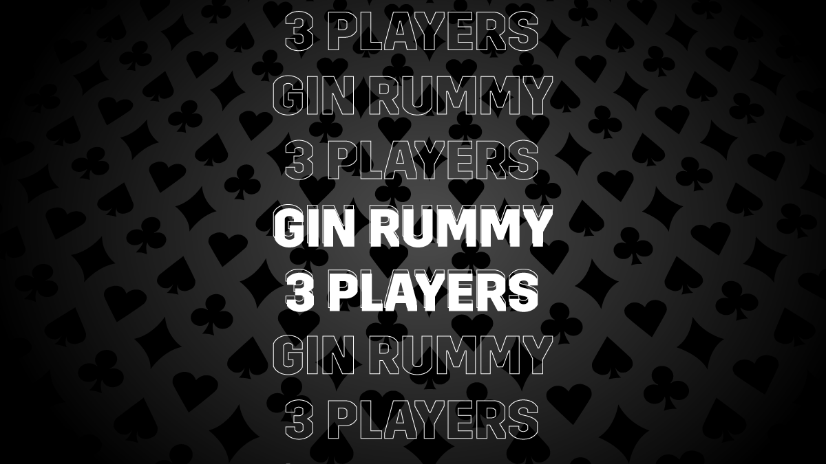 gin rummy 3 players